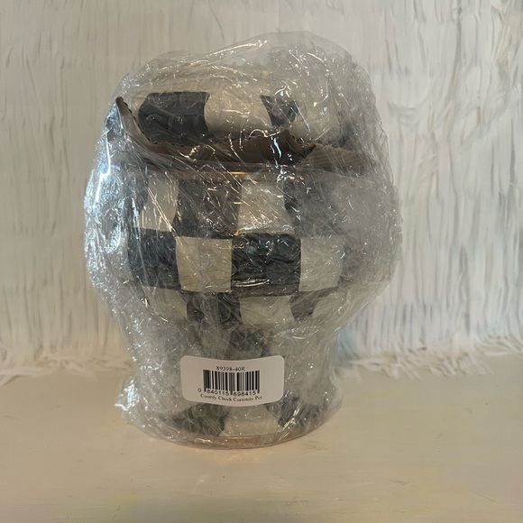 Mackenzie-Childs Courtly Check Curiosity Pot. Brand new in packaging! 🖤🤍 - Picture 9 of 10
